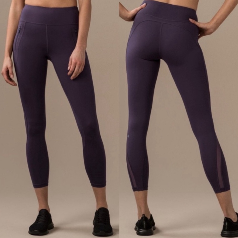 Lululemon Athletica Purple and Black Leggings for Ultimate Comfort